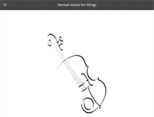 Tablet Screenshot of normanschoolforstrings.com